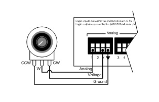 如何將電位器連接到電壓控制，通用電位器箱的接線連接？